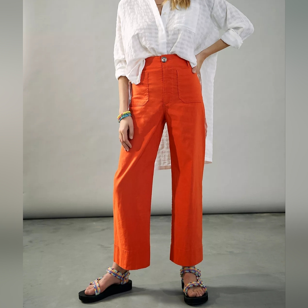 Maeve Colette Wide-Leg Pants Anthropologie